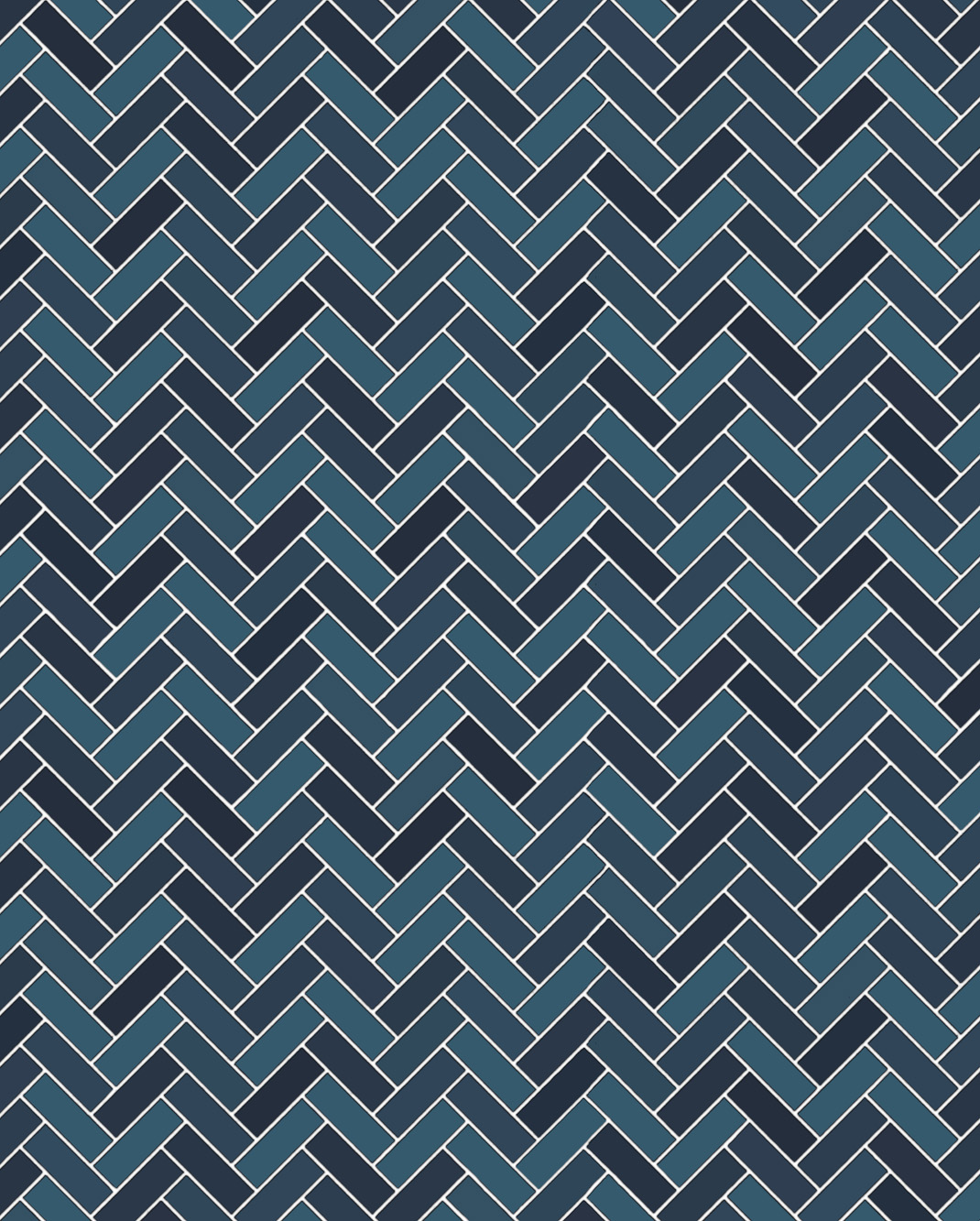Herringbone 600×750 Indigo Blue