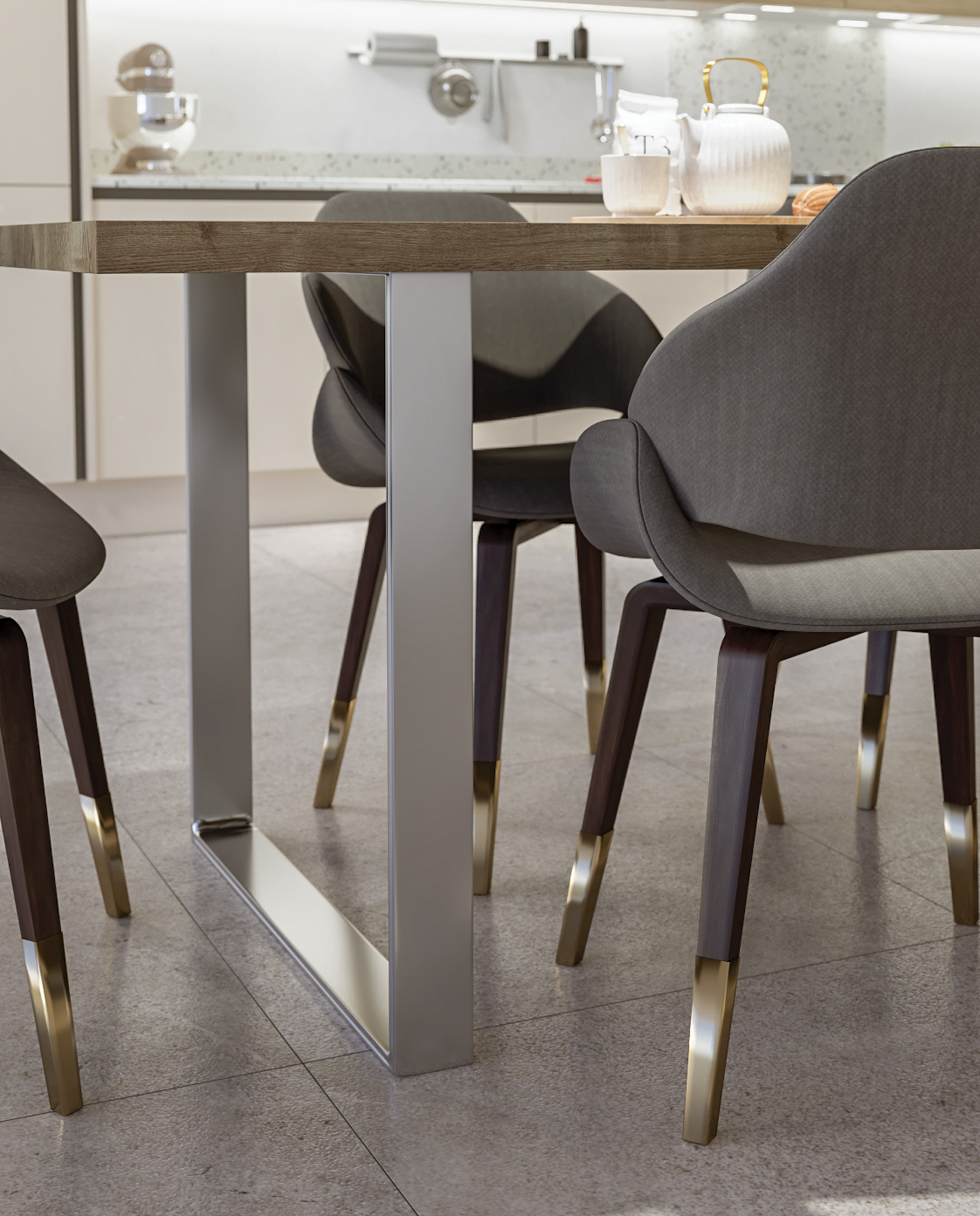 FORM industrial breakfast bar supports